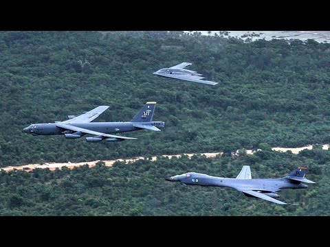 B-1, B-2, B-52 Fly Together In A Massive Show Of Force – conducted operations in the South China Sea